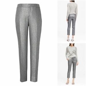 Banana republic silver shimmer pants size petite 0